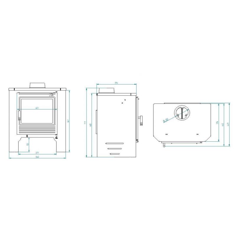 Poêle à bois Kansas – 11.3 kW