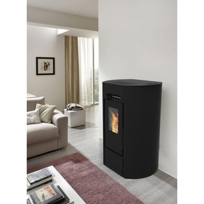 Poêle à granulés étanche OVAL O9 – 7,9 kW