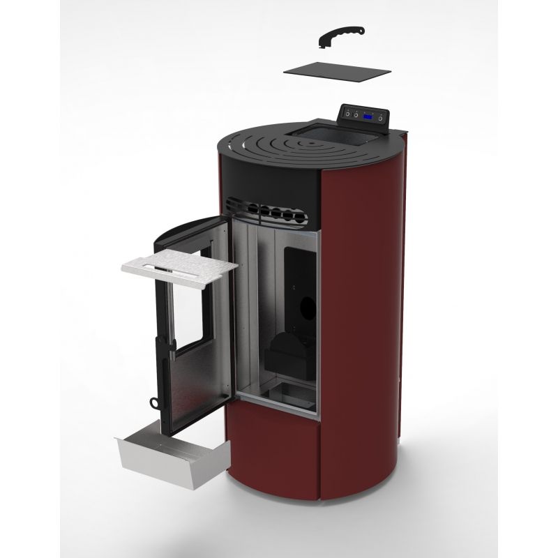 Poêle à granulés rond étanche R9 – 8,7 kW